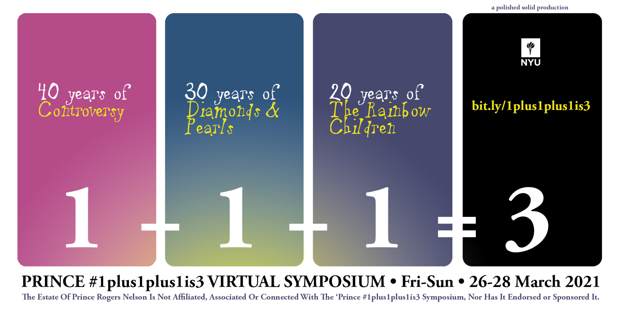 1plus1plus1is3 Flyer Designed by De Angela